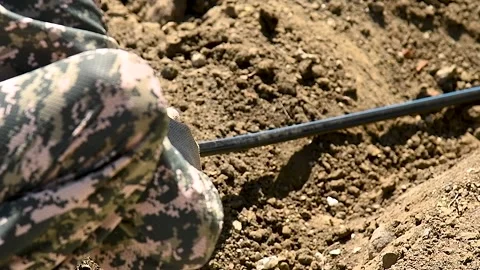 Work with drainage system, water supply and electric cable laying. Stock Footage 310045247