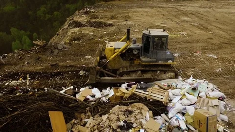 Work on the dump Stock Footage 70178741