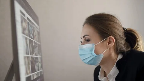 Work during self-isolation and quarantin... | Stock Video | Pond5