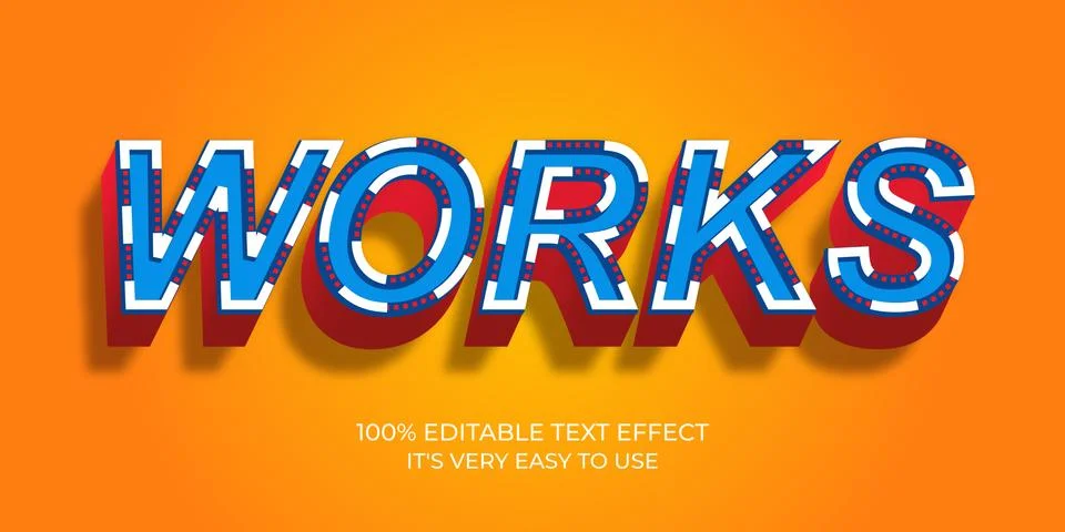 Work editable stylish text effect, Realistic 3d blood text effect Stock Illustration