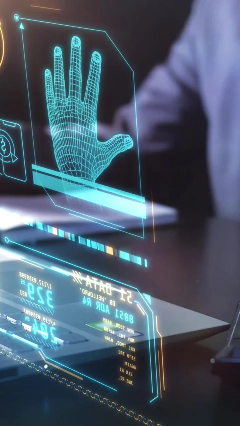 Work with encrypted transactions and data protection. Video stock 276551817