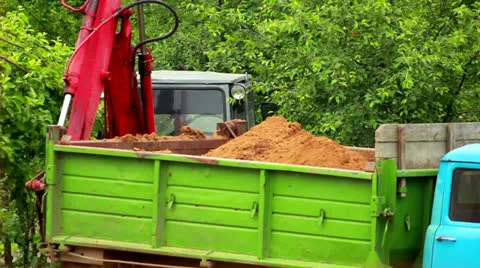 Work excavator Stock Footage 24452668