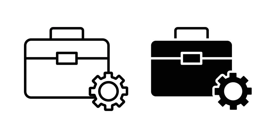 Work experience icon design. Illustration icons in linear and clipart pack Stock Illustration
