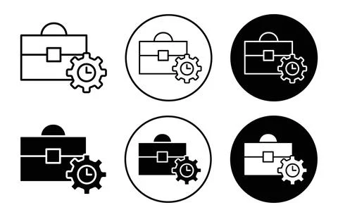 Work experience icon Stock Illustration
