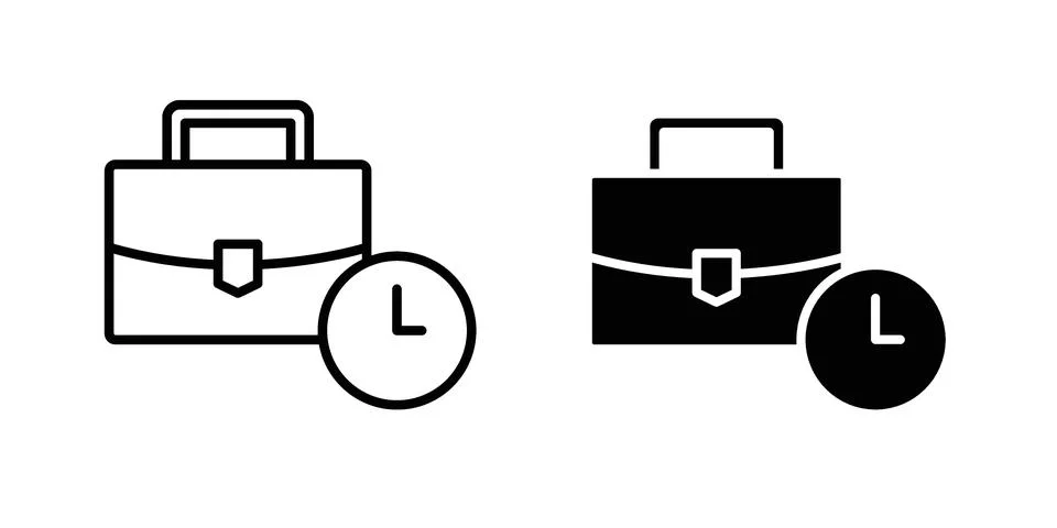 Work experience icon illustration vector, icon set for apps Stock Illustration