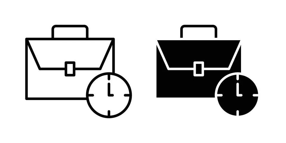 Work experience icon vector, illustration icon set Stock Illustration