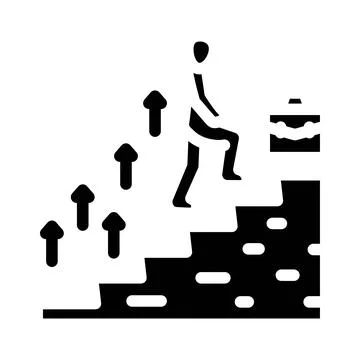 Work experience interview job glyph icon vector illustration イラスト素材