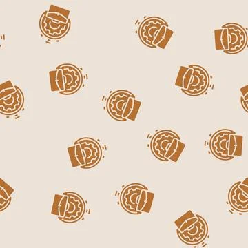 Work experience interview job glyph seamless pattern Stockillustratie