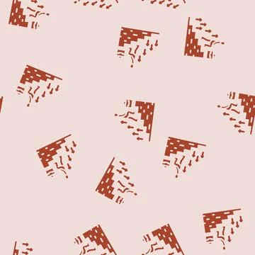 Work experience interview job glyph vector seamless pattern Illustrazione stock