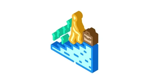 Work experience interview job isometric icon animation Stock Footage 327276973