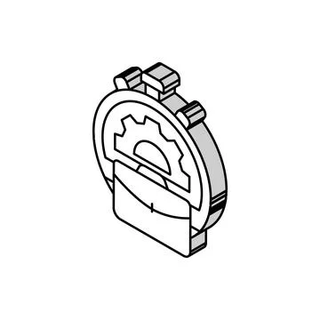 Work experience interview job isometric icon vector illustration Stock Illustration