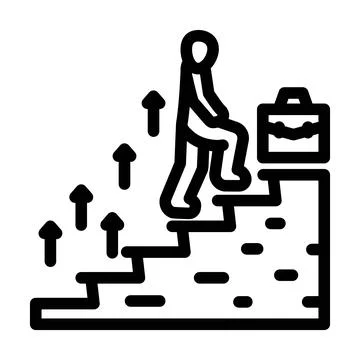 Work experience interview job line icon vector illustration Stock Illustration