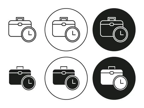 Work experience linear art icon set. Work experience vector mark for web Stock Illustration