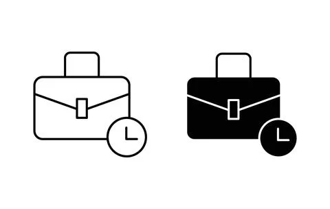 Work experience linear art icon set. Work experience vector mark for web Stock Illustration
