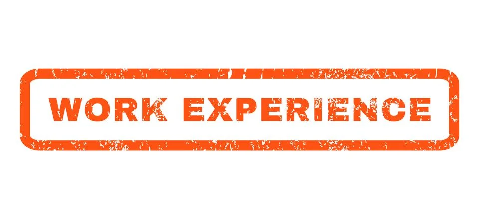 Work Experience Rubber Stamp Stock Illustration