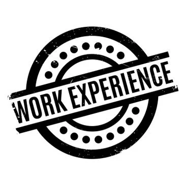 Work Experience rubber stamp Illustrazione stock