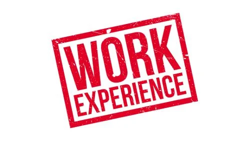 Work Experience rubber stamp Stock Illustration