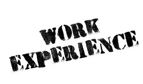 Work Experience rubber stamp Stock Illustration
