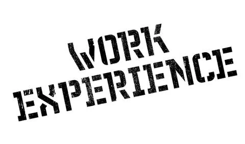 Work Experience rubber stamp Stock Illustration