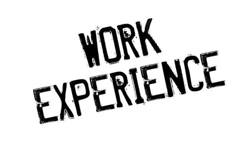 Work Experience rubber stamp Stock Illustration