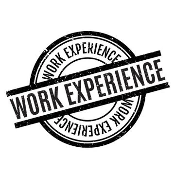 Work Experience rubber stamp Stock Illustration