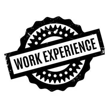 Work Experience rubber stamp Stock Illustration
