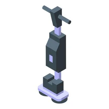 Work floor washing machine icon isometric vector. Water cleaning Illustrazione stock