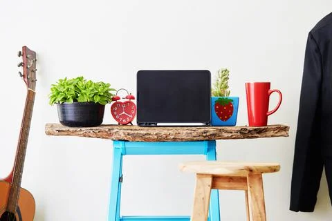 Work flow from home Stock Photos