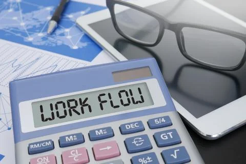 WORK FLOW Stock Photos