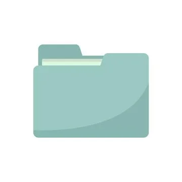 Work folder icon flat isolated Stock Illustration