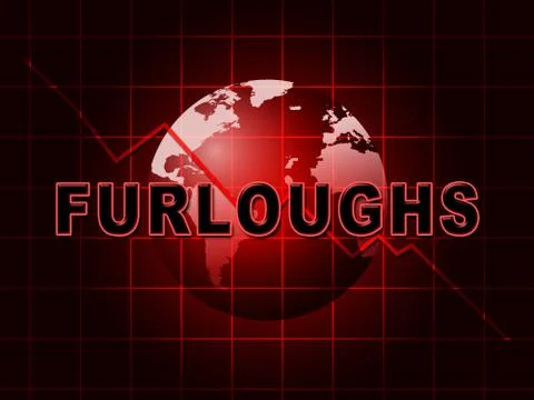 Work Furlough Of Employees Or Staff - 3d Illustration Stock Illustration