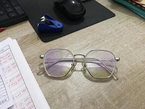 Work with glasses Foto stock