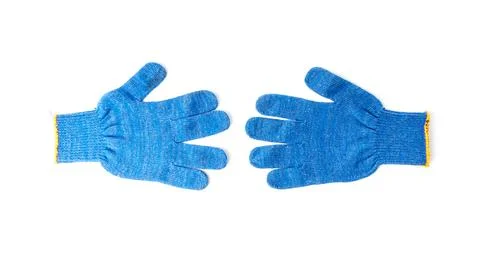 Work gloves isolated on white background. Stock Photos