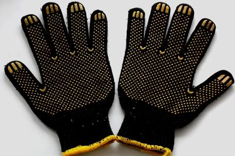 Work gloves rubberized texture Stock Photos