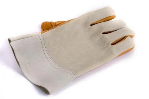 Work gloves on white background Stock Photos