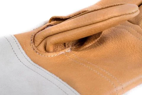 Work gloves on white background Stock Photos