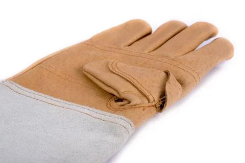 Work gloves on white background Stock Photos