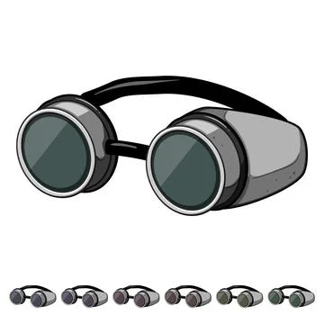 Work goggles welding cartoon vector graphic Stock Illustration