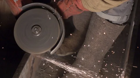 Work grinding wheel. Largly 2 Stock Footage 101888255