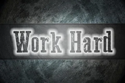 Work hard concept Stock Illustration