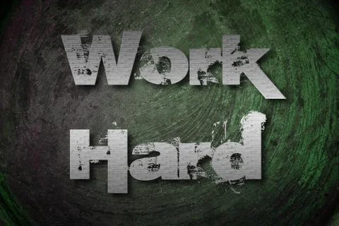 Work hard concept Stock Illustration