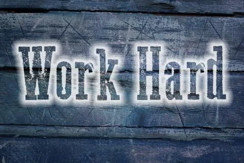 Work hard concept Stock Illustration