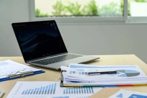 Work hard Data Analytics Statistics Information Business Technology Foto stock