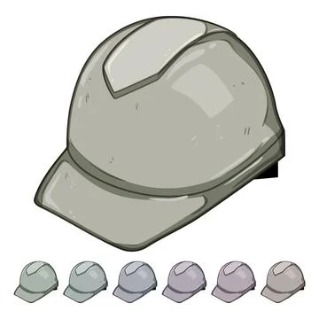 Work hard hat cartoon vector graphic Stock Illustration