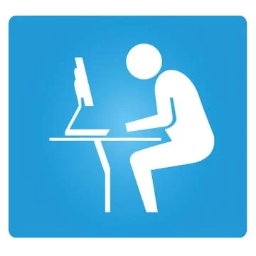 Work hard Stock Illustration