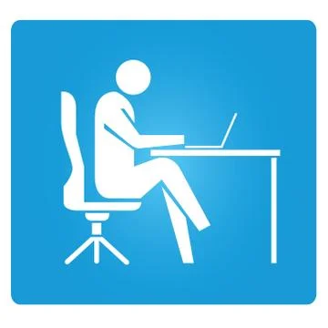 Work hard Stock Illustration