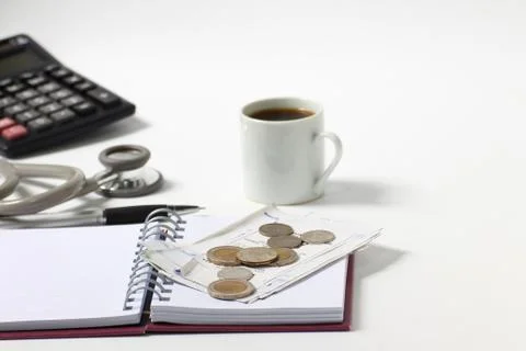 Work hard pay for a bills concept Stock Photos