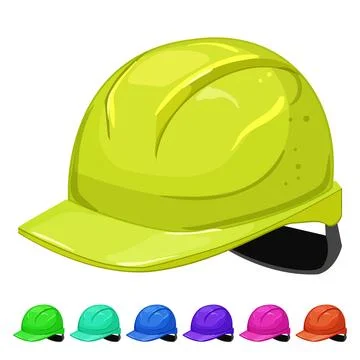 Work helmet builder cartoon vector graphic 스톡 일러스트