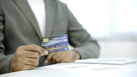 Work from home concept. Close up. Asian male business wear a suit work at home s Stock Footage 144515614