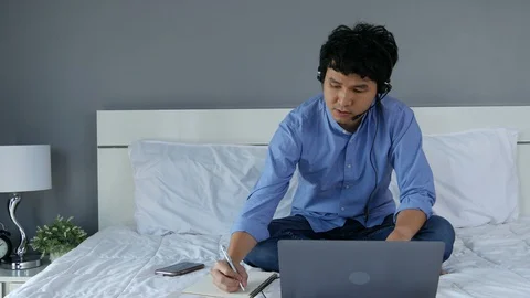 Work from home concept Stock Footage 130107850